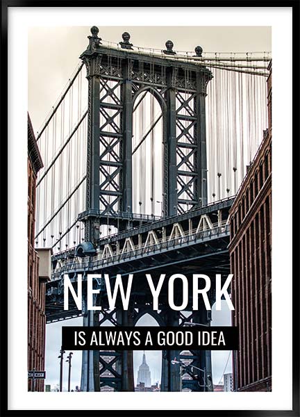 Plakat - New York a good idea
