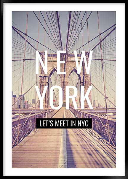 Plakat - Lets meet in NYC